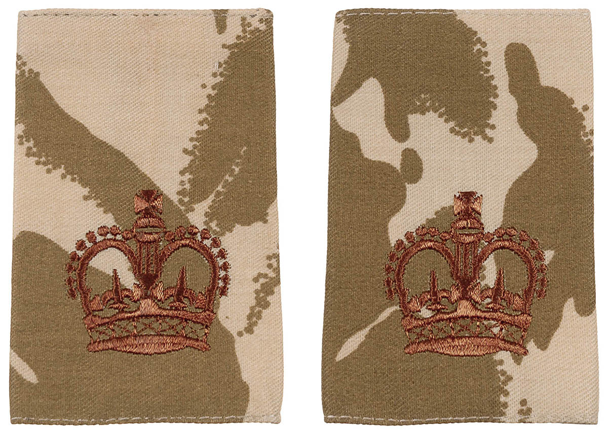 Artikelbild 1 des Artikels “Brit. Schulterklappen, desert, 10 Paar, SERGEANT MAJOR “