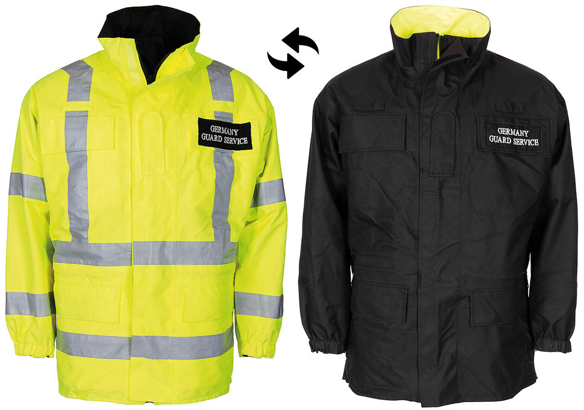 Product image 1 of the product “GB High-Visibility Jacket, reversible, yellow/black, used ”