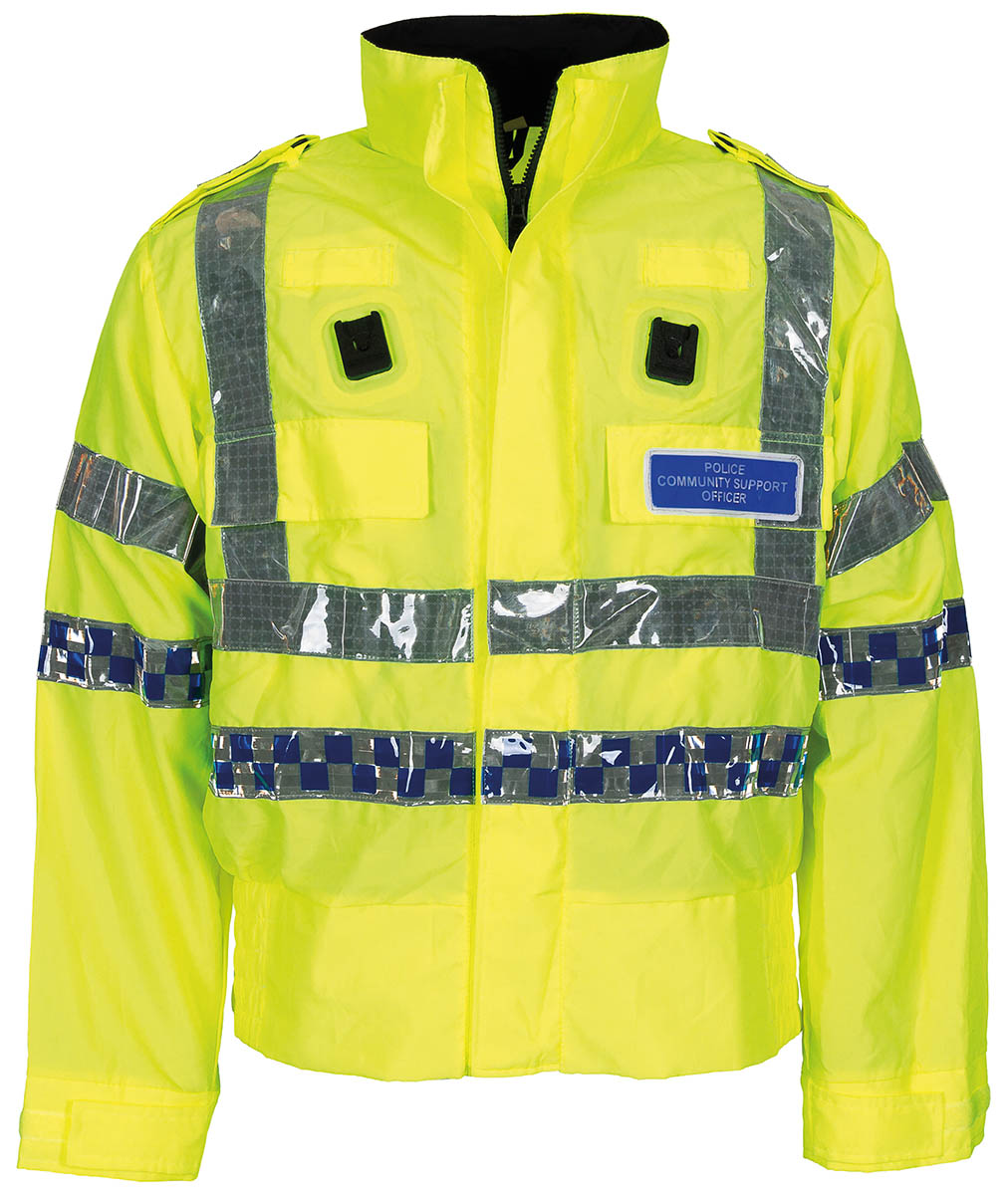 Artikelbild 1 des Artikels “Brit. Signaljacke, gelb, mit Reflektor, gebr. “