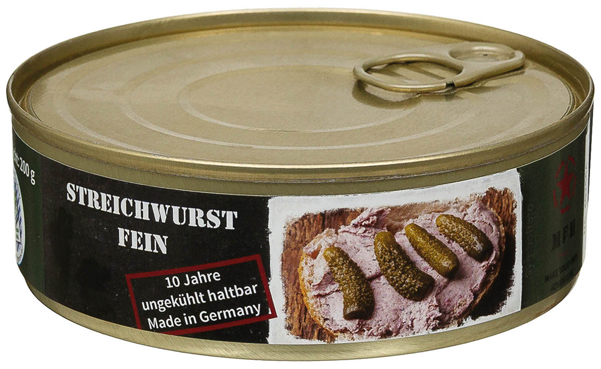 Artikelbild 1 des Artikels “Streichwurst, fein, Vollkonserve, 200 g, 7% Mwst. “