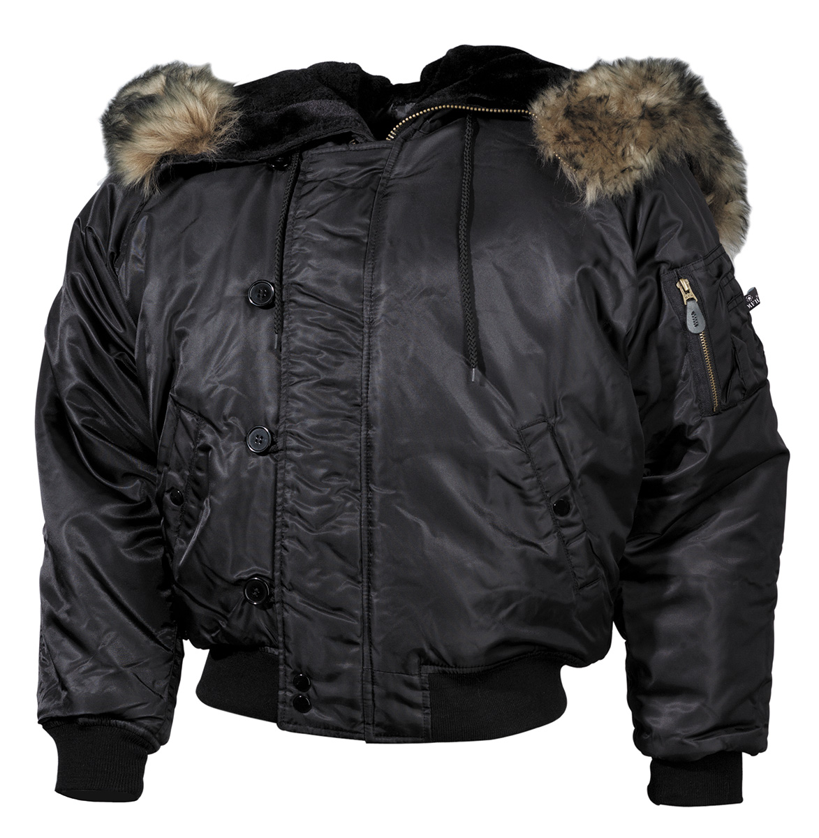 Product image 1 of the product “US Polar Jacket, N2B, black, thick lining ”