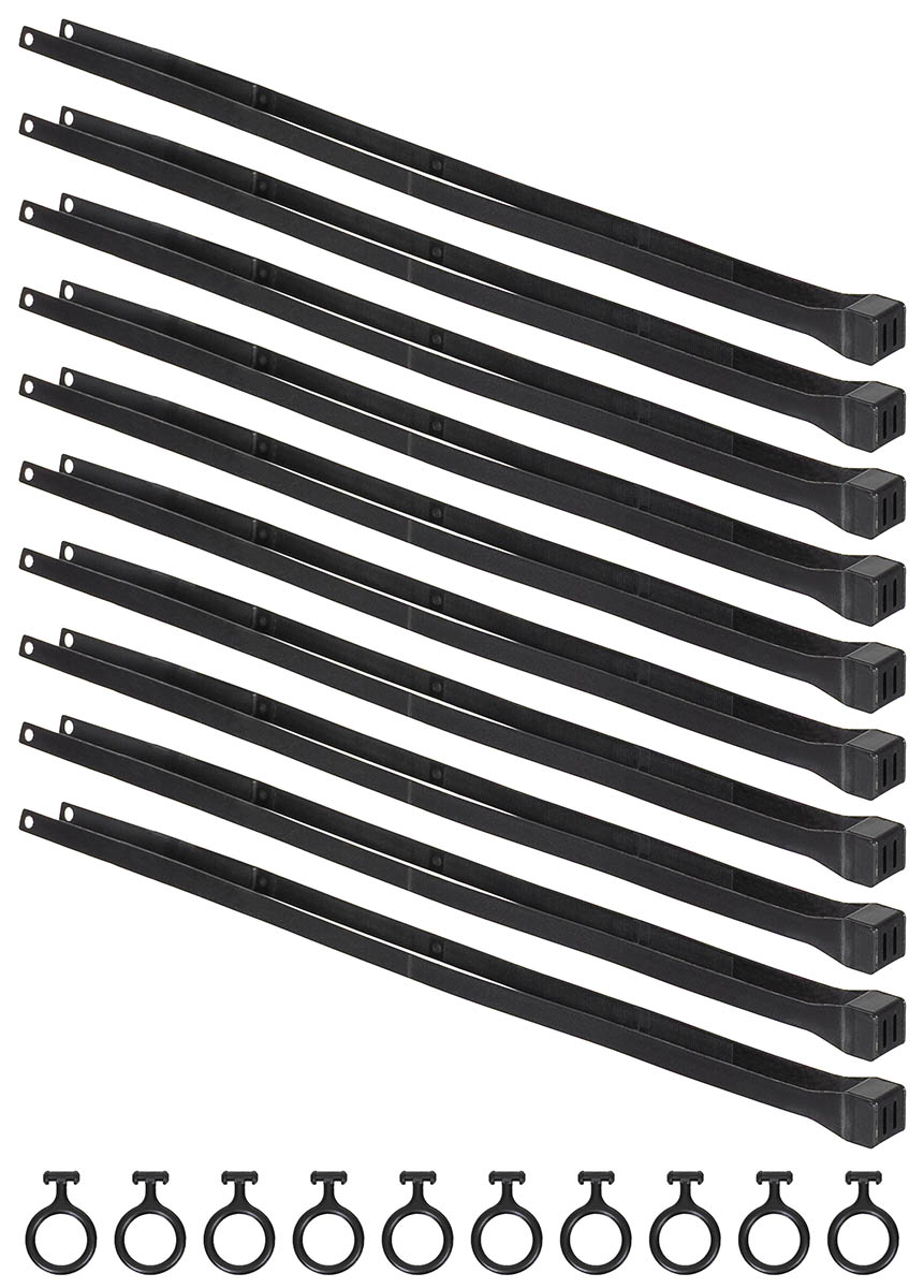 Artikelbild 2 des Artikels “Kunststoffhandschellen, 10 St./P.,53,5 x 1,3cm,schwarz “