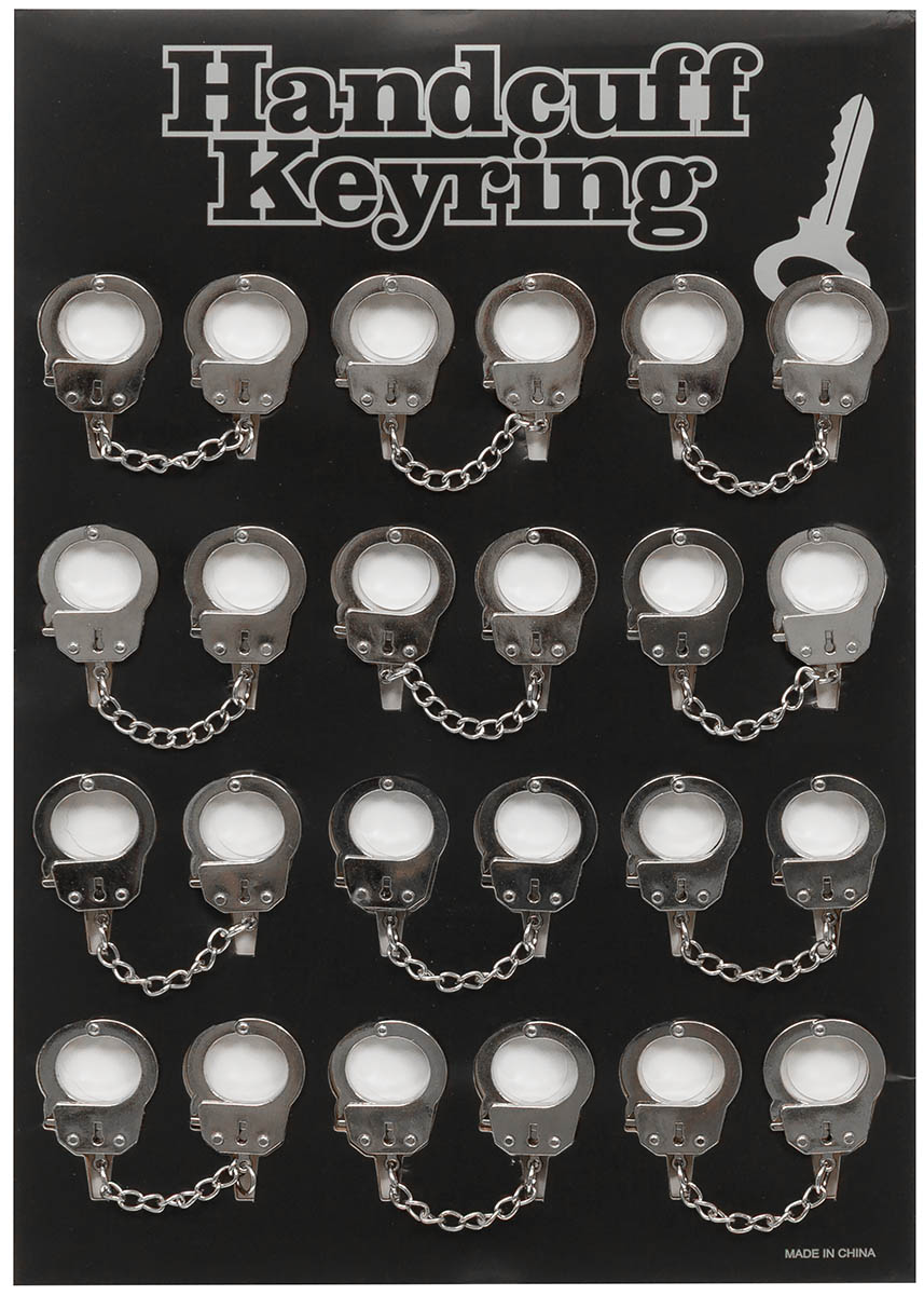 Artikelbild 2 des Artikels “Handschellen, silber, Metall, Schlüsselanhänger,12 St./Disp. “