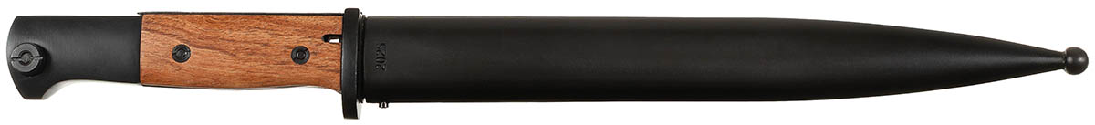 Artikelbild 2 des Artikels “Bajonett, Mauser K98, Holzgriff, Scheide (Repro) “