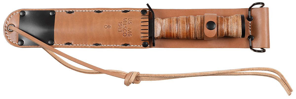 Artikelbild 2 des Artikels “Kampfmesser, M3, Ledergriff, M6 Lederscheide (Repro) “