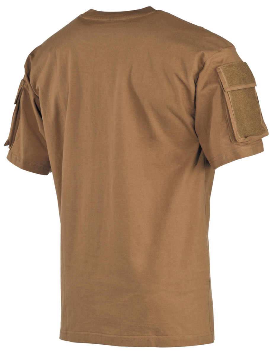 Product image 2 of the product “US T-Shirt, short-sleeved, coyote, with sleeve pockets ”