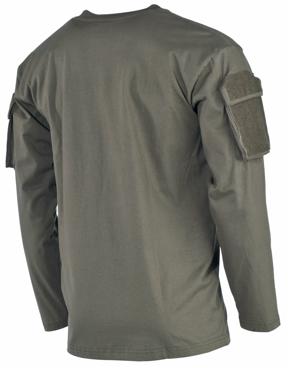 Product image 2 of the product “US Shirt, long-sleeved, OD green, with sleeve pockets ”