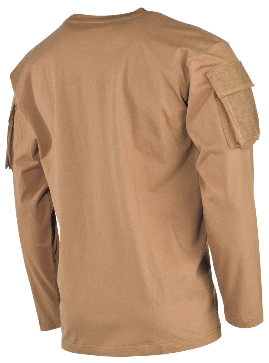 Product image 2 of the product “US Shirt, long-sleeved, coyote, with sleeve pockets ”