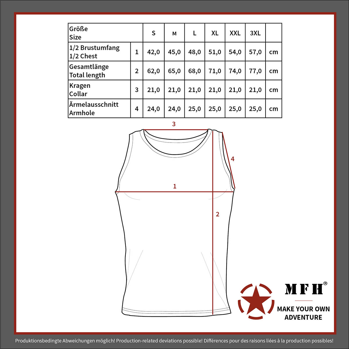 Product image 2 of the product “US Tank-Top, white, 170 g/m² ”