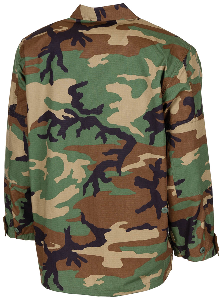 Image 2 de l'article US BDU Veste , Rip Stop, woodland 