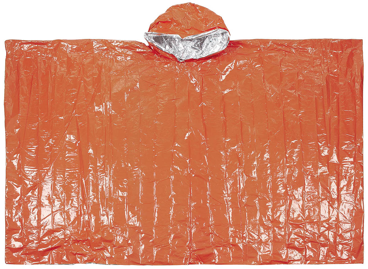 Artikelbild 2 des Artikels “Notfall-Poncho, orange, einseitig alubeschichtet “