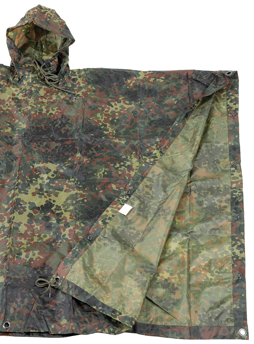 Artikelbild 2 des Artikels “Poncho, Rip Stop, flecktarn, ca. 144 x 223 cm “