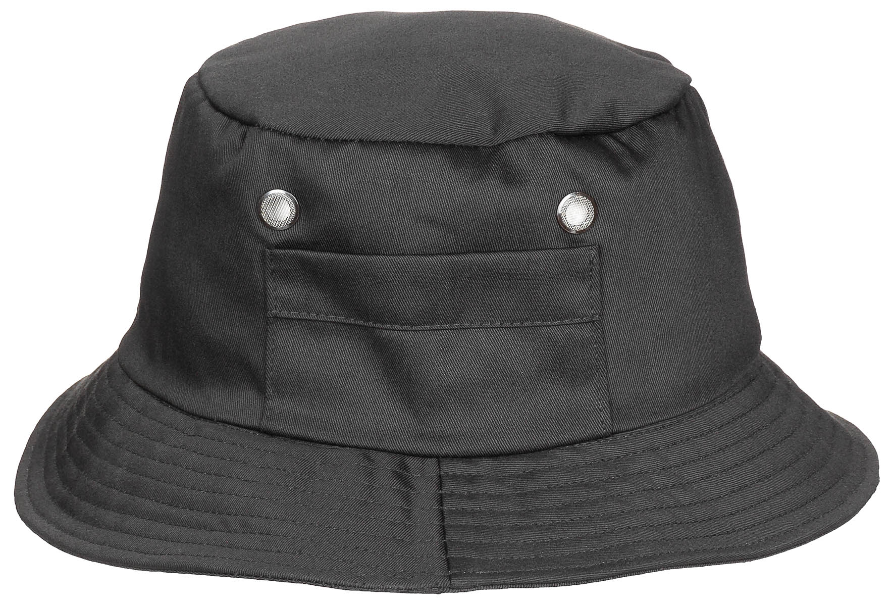 Image 2 de l'article Chapeau de pêcheur, petite poche latérale, noir 