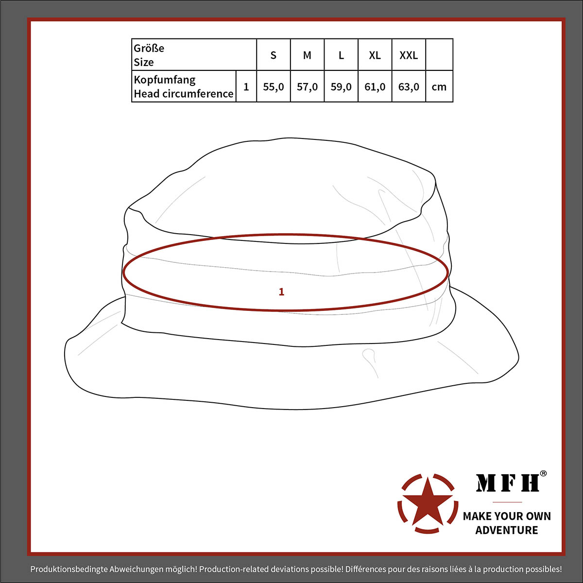 Artikelbild 2 des Artikels “US GI Buschhut, mit Kinnband, GI Boonie, Rip Stop, CCE tarn “
