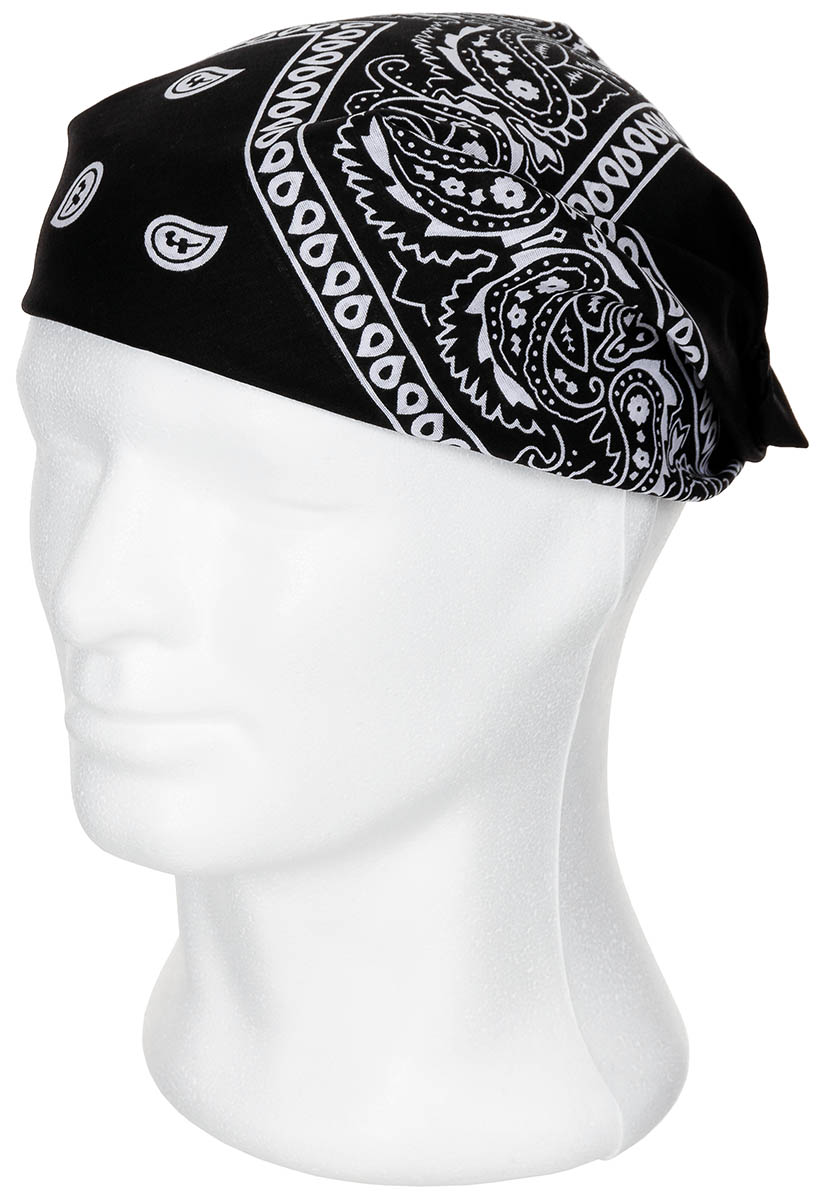 Artikelbild 2 des Artikels “Bandana, schwarz-weiß, ca. 55 x 55 cm, Baumwolle “