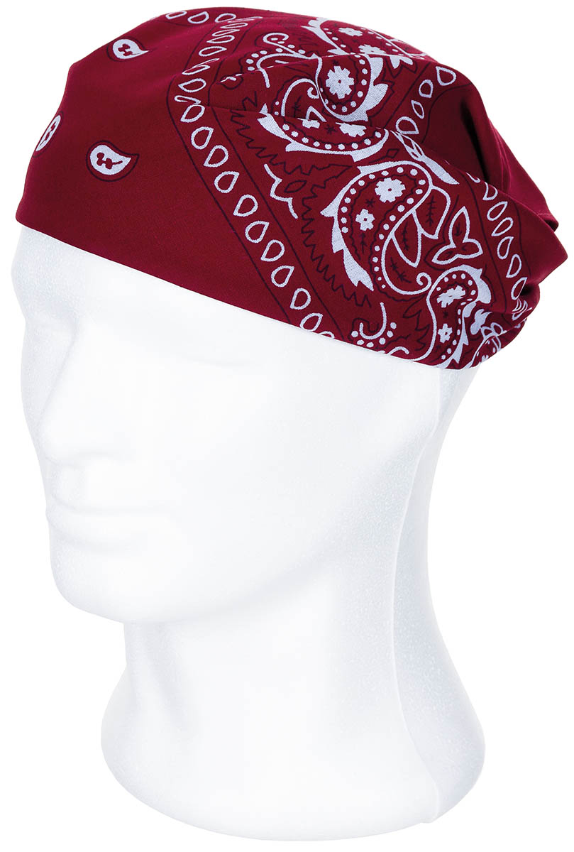 Artikelbild 2 des Artikels “Bandana, burgund-weiß, ca. 55 x 55 cm, Baumwolle “
