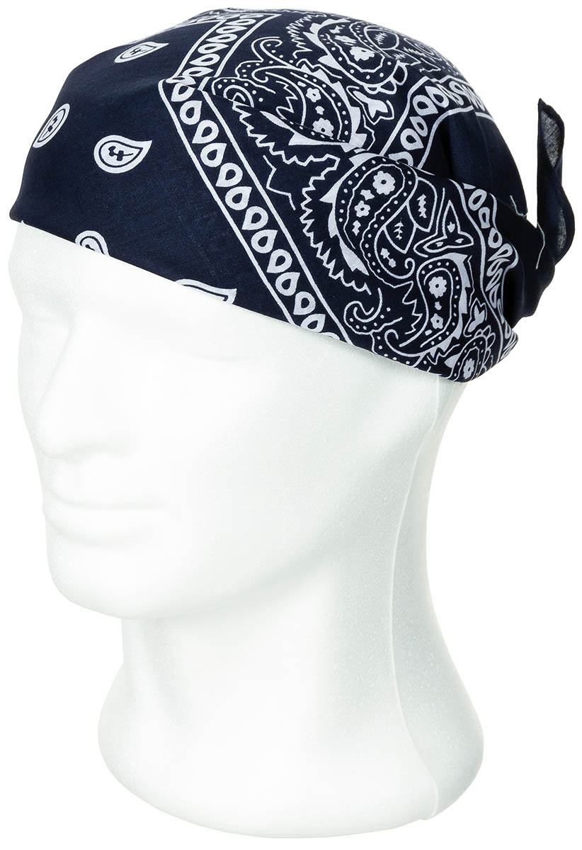 Image 2 de l'article Bandana, marine-blanc, ca. 55 x 55 cm, Coton 