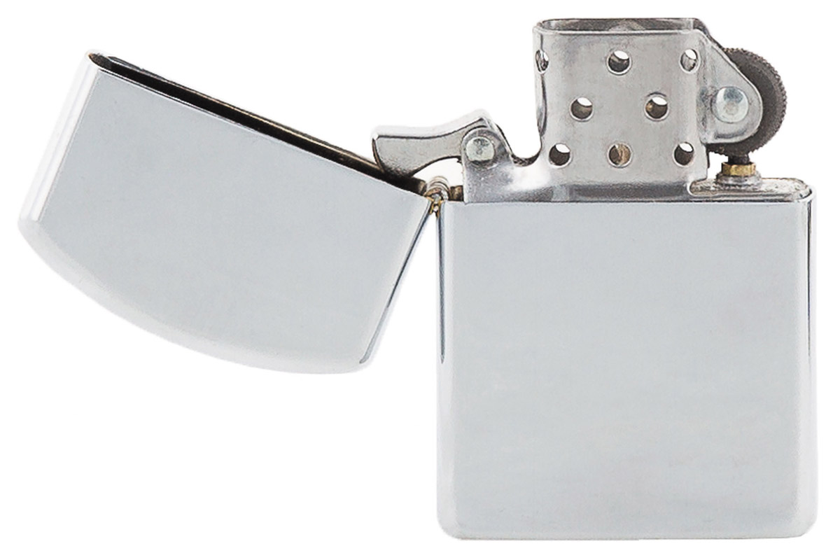 Artikelbild 2 des Artikels “Benzin-Sturmfeuerzeug, chrom poliert, unbefüllt “