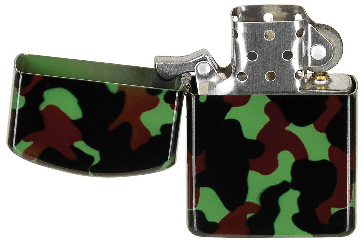 Artikelbild 2 des Artikels “Benzin-Sturmfeuerzeug, woodland, unbefüllt “