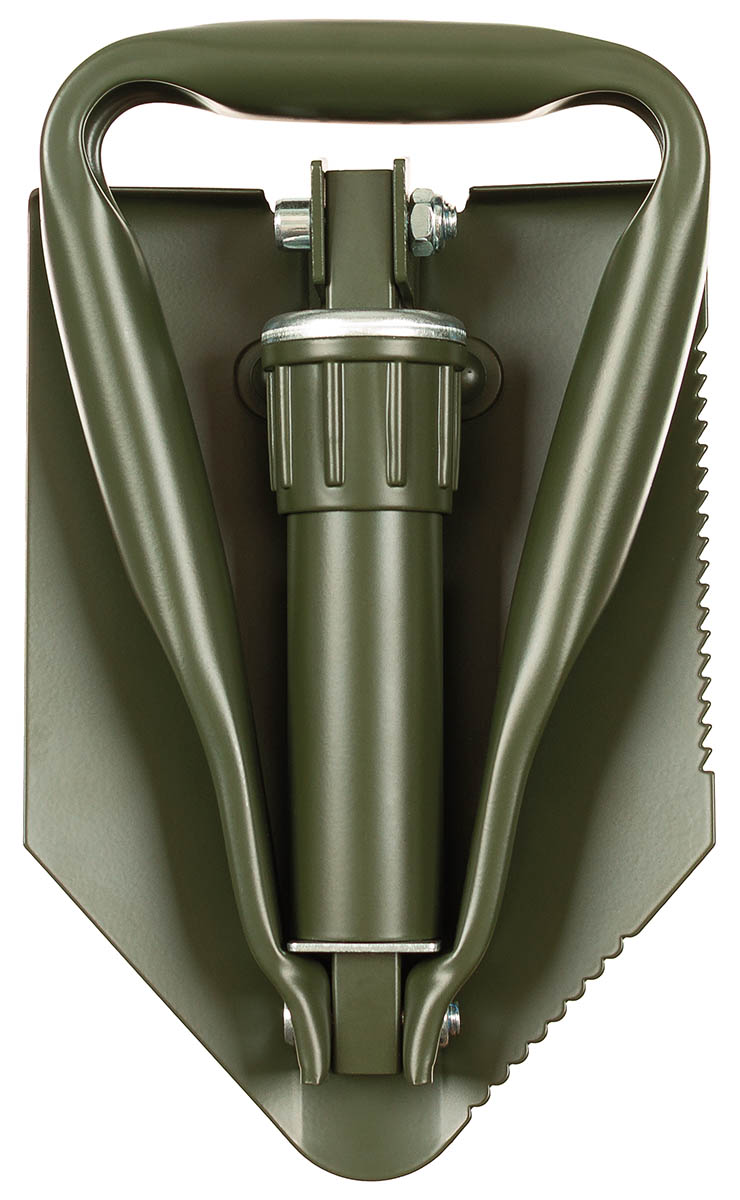 Artikelbild 2 des Artikels “BW Klappspaten, 3-teilig, oliv, mit gebrauchter Tasche “