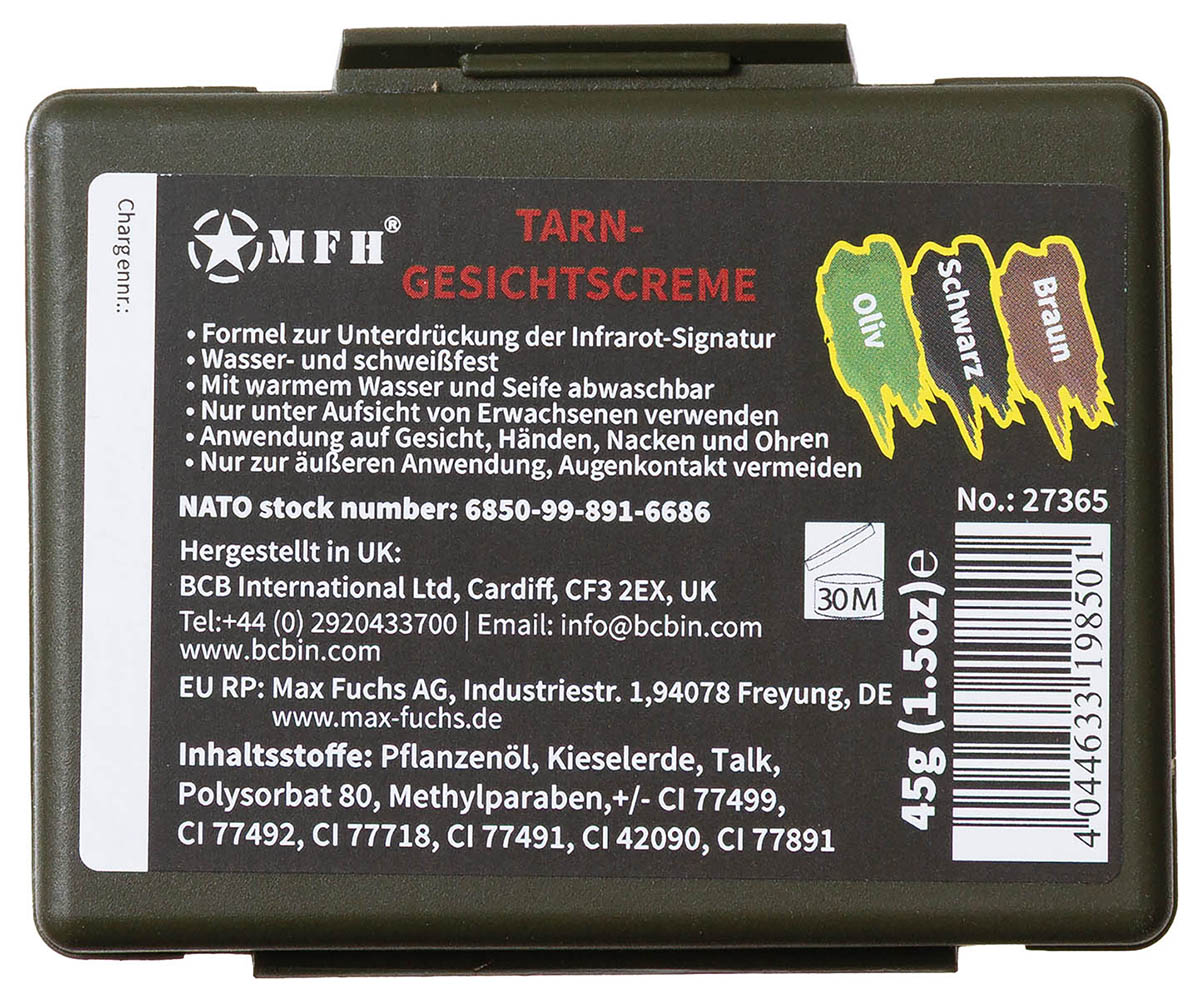 Artikelbild 2 des Artikels “Brit. Tarnschminkset, 3 Farben, mit Spiegel, 45 g “