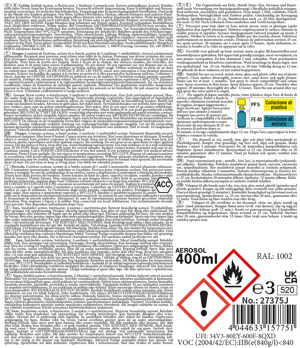 Artikelbild 2 des Artikels “Army Farbspray, WH KHAKI TROPEN, matt, 400 ml “