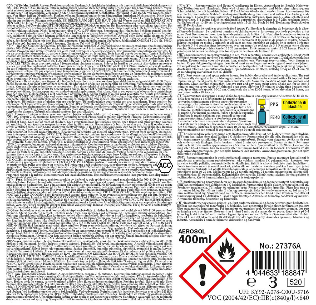 Artikelbild 2 des Artikels “Army Rostumwandlerspray, 400 ml “