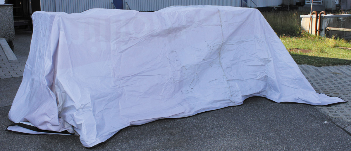 Artikelbild 2 des Artikels “Abdeckplane, Gr.: 6,2 x 3,2 m, extra Randverstärkung, gebr. “