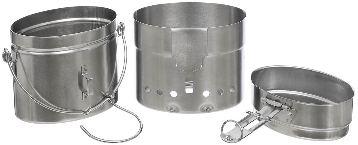 Product image 2 of the product “SE Mess Kit, M40, Stainless Steel, 3-part ”