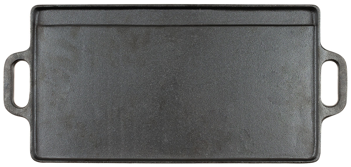 Artikelbild 2 des Artikels “Grillplatte, Gusseisen, 2 Griffe, ca. 50 x 23 x 1,5 cm “