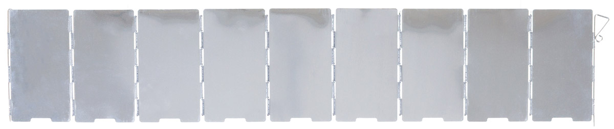 Artikelbild 2 des Artikels “Windschutz, Alu, faltbar, klein, 65 x 13 cm, 9 Lamellen “