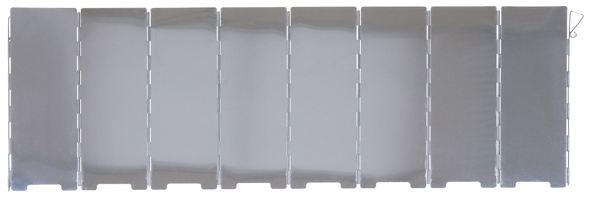 Artikelbild 2 des Artikels “Windschutz, Alu, faltbar, groß, 67 x 24 cm, 8 Lamellen “