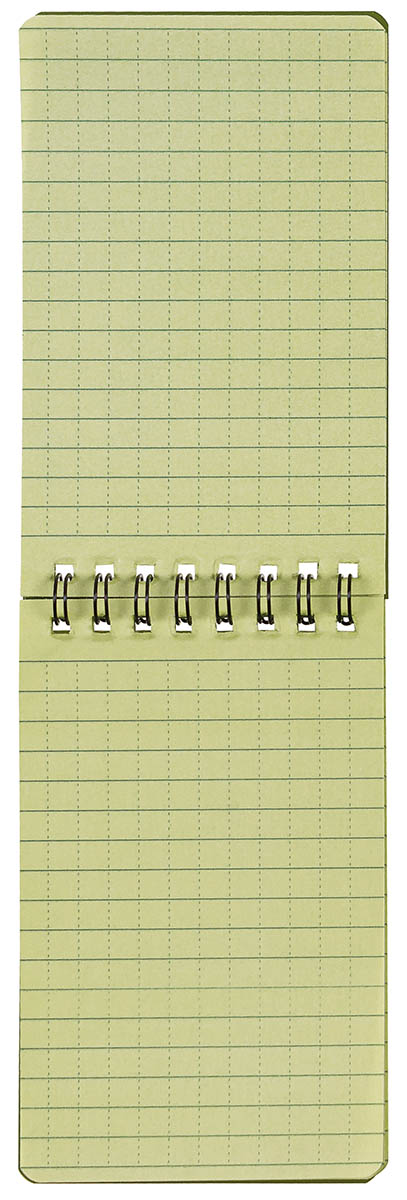 Artikelbild 2 des Artikels “Meldeblock, wasserfest, klein, Spiralbindung, 7,5 x 13 cm “