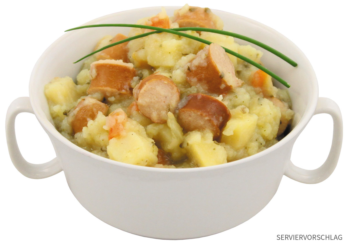 Artikelbild 2 des Artikels “Kartoffelsuppe m.Wiener Würst. Vollkonserve, 400 g, 7% Mwst. “