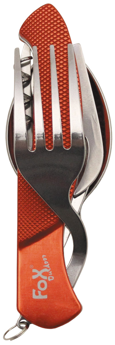 Artikelbild 2 des Artikels “Taschenmesserbesteck, 6 in 1, rot, teilbar “