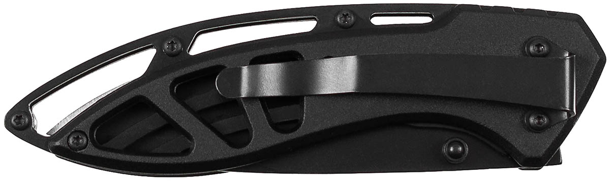 Artikelbild 2 des Artikels “Klappmesser, Einhand, schwarz, gelochter Metallgriff “