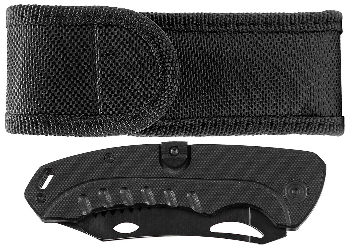 Artikelbild 2 des Artikels “Klappmesser, 2 in 1, schwarz, G10-Griff “