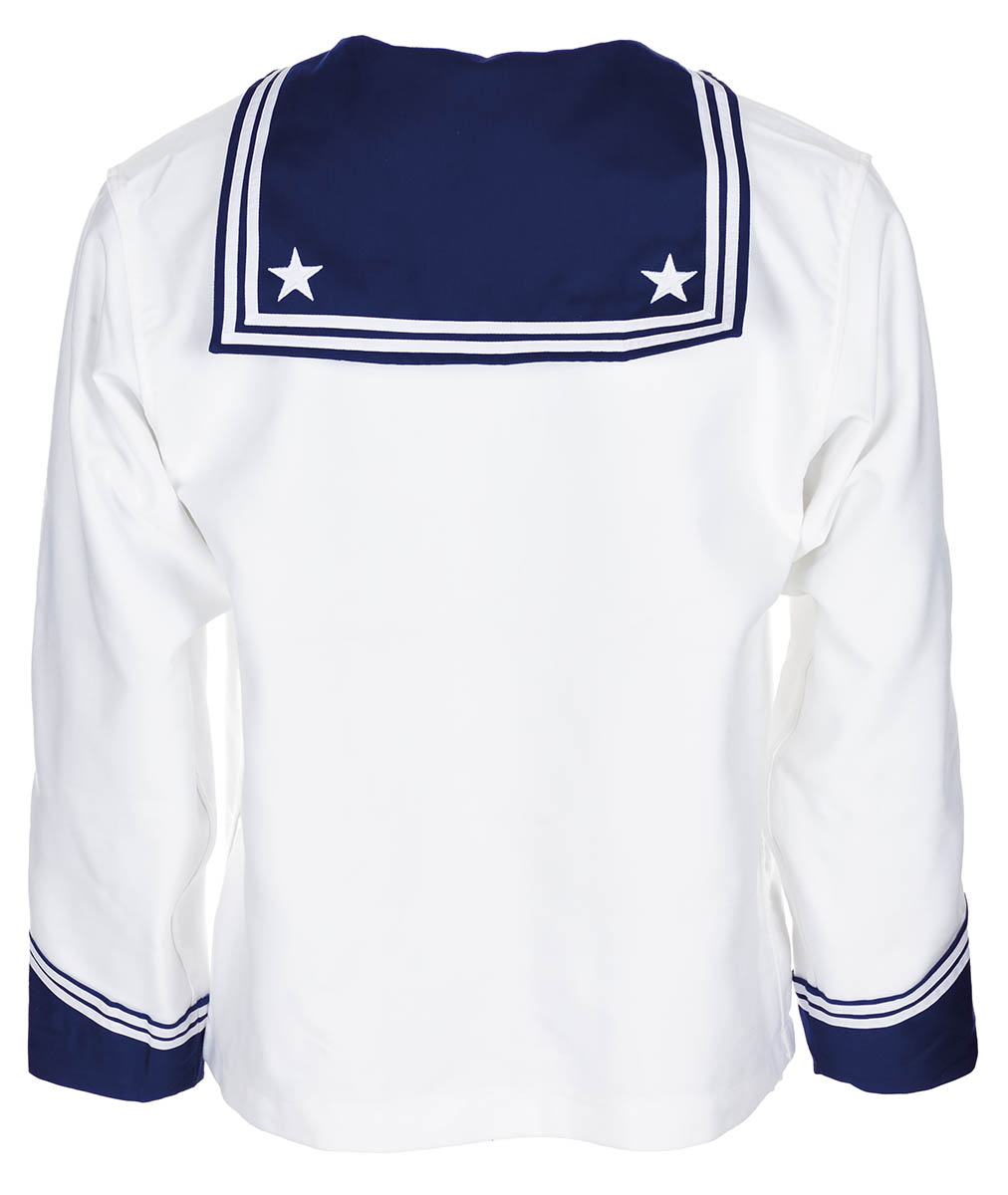 Artikelbild 2 des Artikels “Ital. Marinehemd, weiß, blau-weißer Kragen, neuw. “