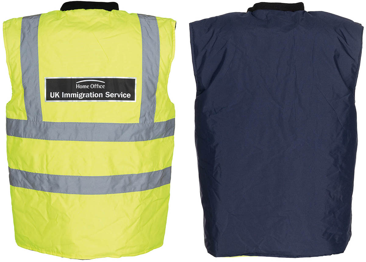 Artikelbild 2 des Artikels “Brit. Signalweste, wendbar, gelb/blau, gebr. “