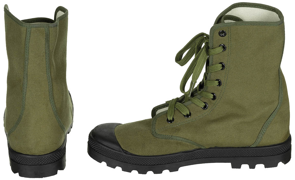 Artikelbild 2 des Artikels “Franz. Commando Stiefel, oliv, 8-Loch, Canvas, neuw. “