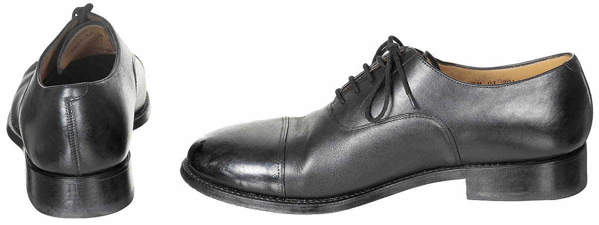 Artikelbild 2 des Artikels “Brit. Halbschuhe, Leder, schwarz, Ledersohle, gebr. “