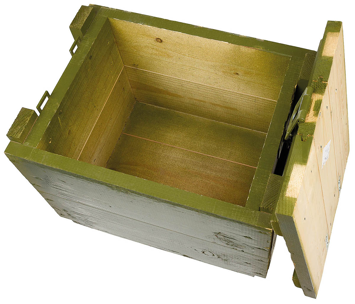 Artikelbild 2 des Artikels “Dän. Holzkiste, M56, oliv, neuw. “