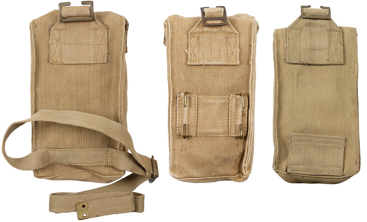 Product image 2 of the product “GB Magazine Pouch, WK II, MKIII, canvas, brown, used ”