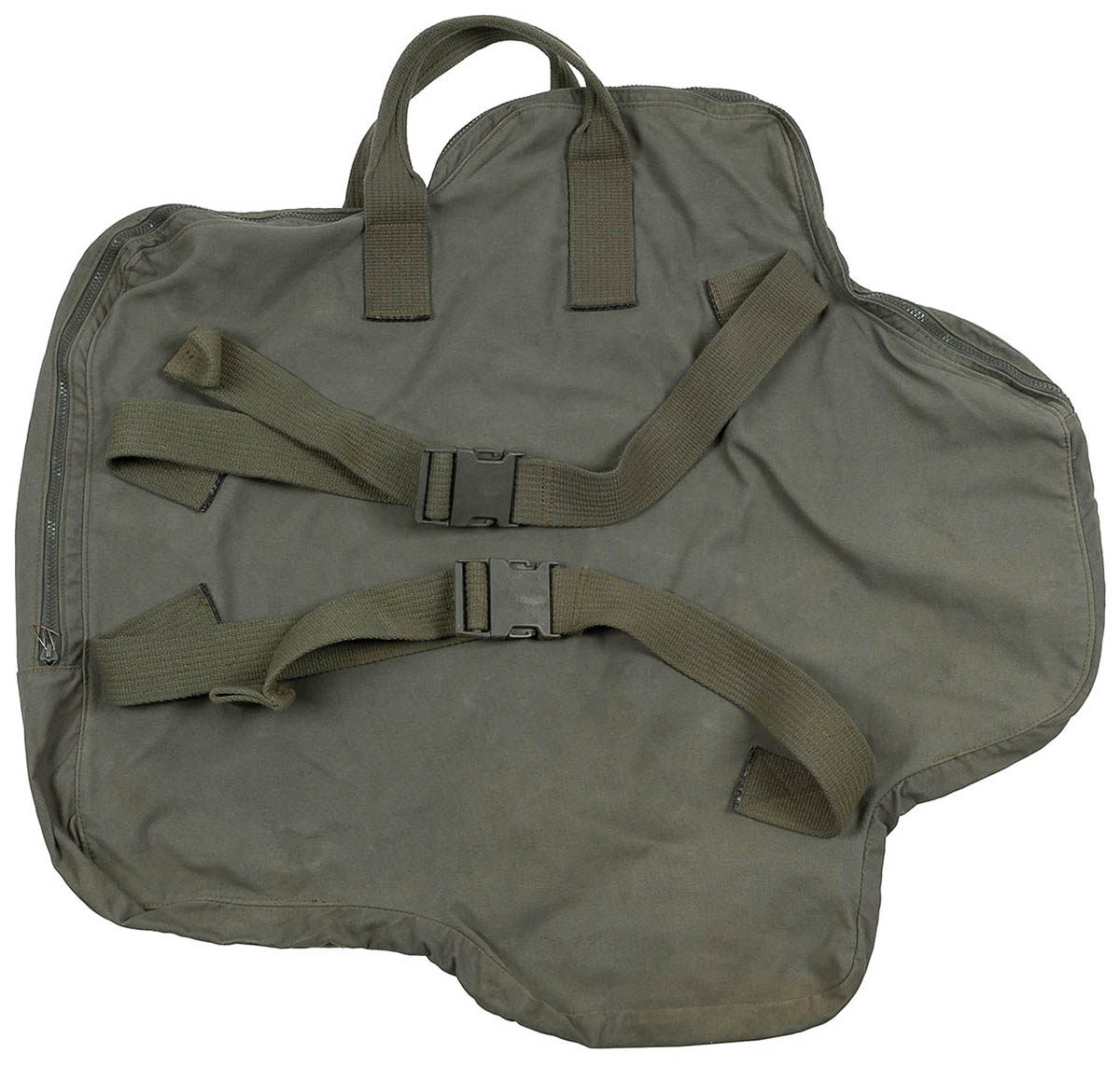 Artikelbild 2 des Artikels “Franz. Transporttasche, oliv, f. Schutzweste, Canvas, gebr. “