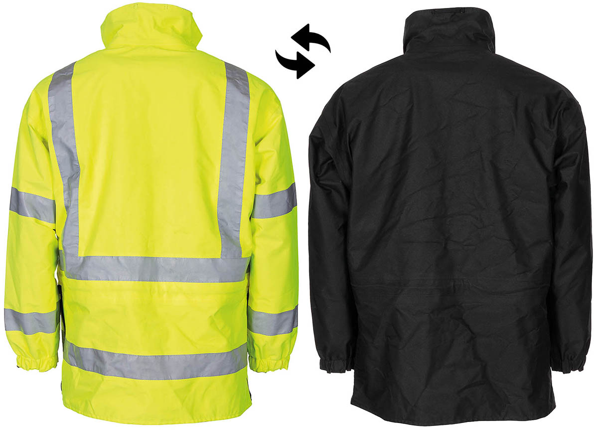 Product image 2 of the product “GB High-Visibility Jacket, reversible, yellow/black, used ”