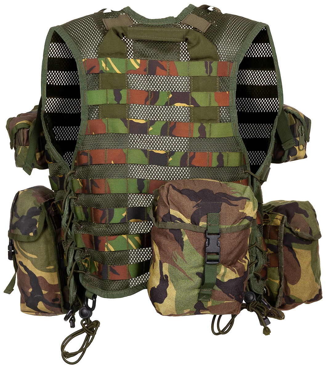 Artikelbild 2 des Artikels “Holl. Gefechtsweste, Modular, NL tarn, 9 div. Taschen, gebr. “