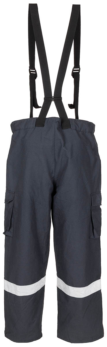 Image 2 de l'article AT Pantalon pompiers, avec bretelles, bleu, occ. 
