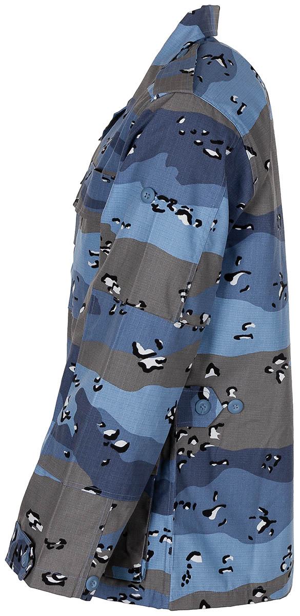 Image 3 de l'article US BDU Veste, Rip Stop, chocolate chip blue camo 