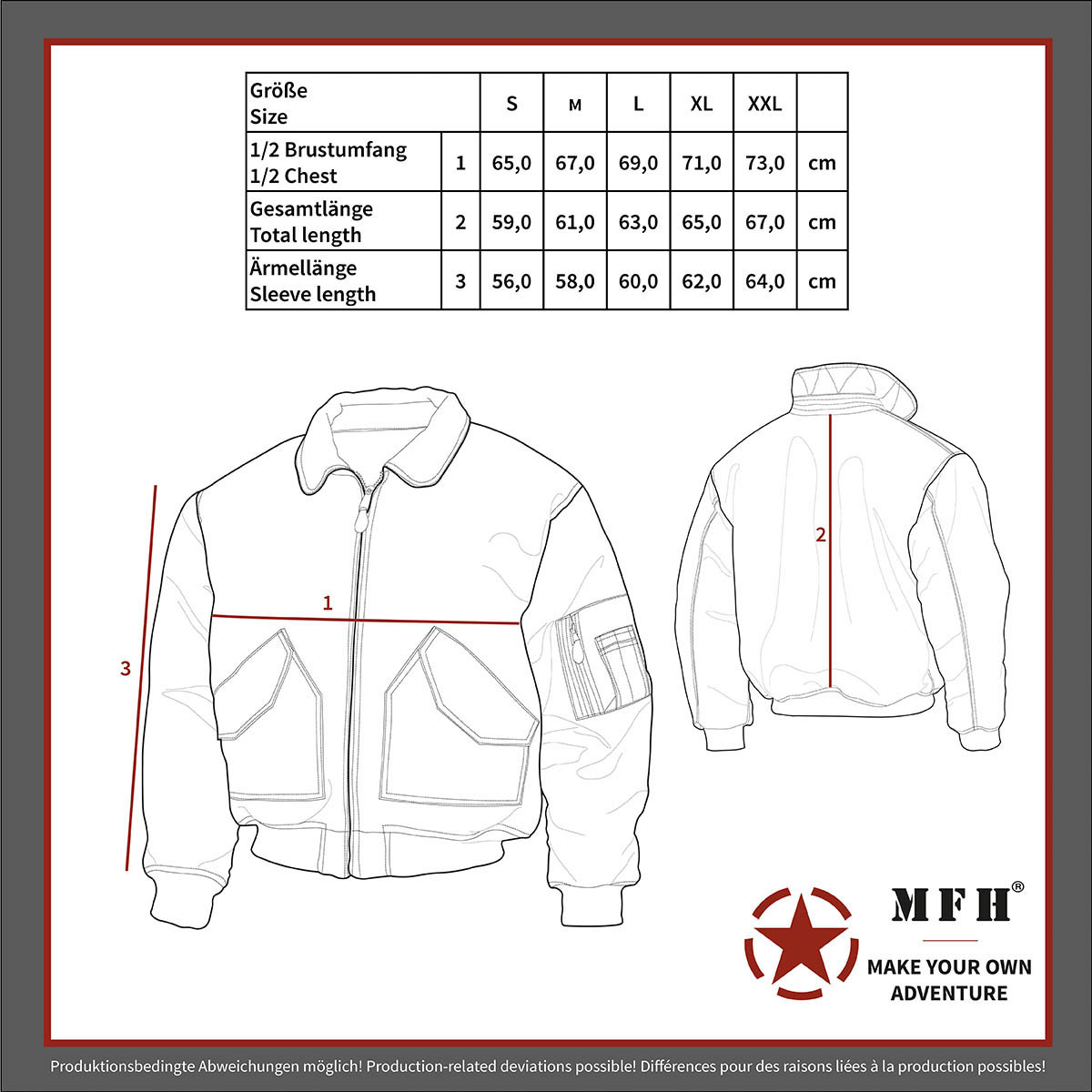 Artikelbild 3 des Artikels “US CWU Pilotenjacke, navyblau  “