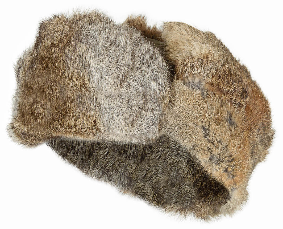 Artikelbild 3 des Artikels “Fellmütze, oliv, mit braunem Echtfell, Steppfütterung “